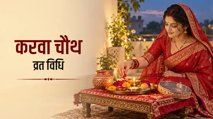 करवा चौथ व्रत विधि: जानें व्रत कैसे करें, पूजा सामग्री, नियम और चंद्रमा को अर्घ्य देने का तरीका